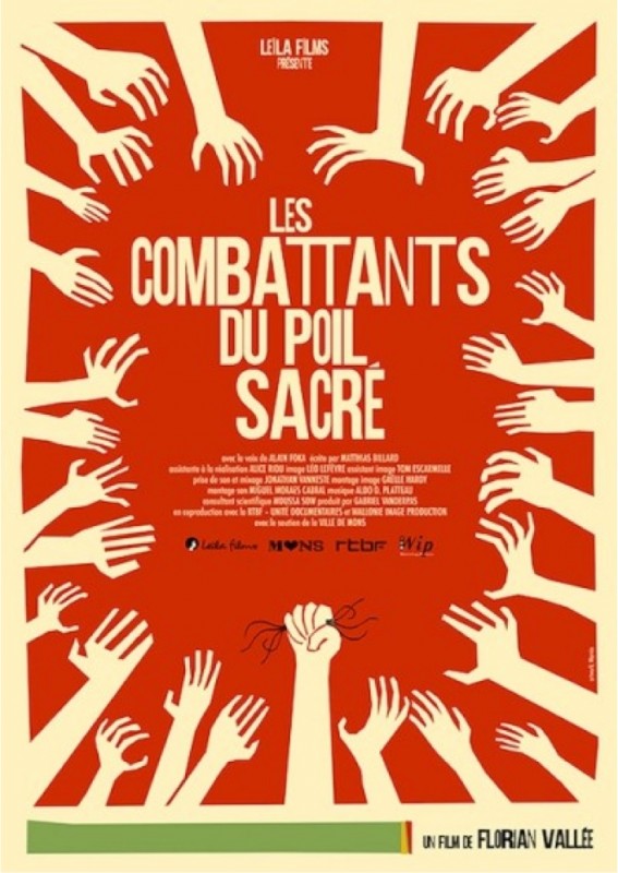 Affiche du film Les combattants du poil sacré de Florian Vallée, auquel Moussa Sow a collaboré.
